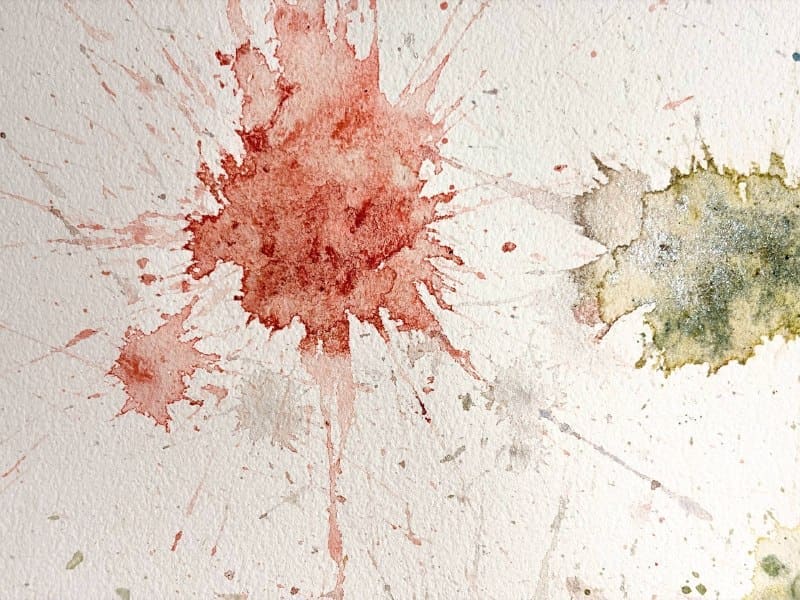 Trace, watercolor with tea stains, view 6