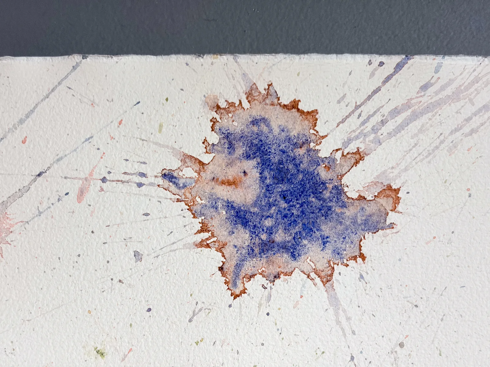 Trace, watercolor with tea stains, view 4