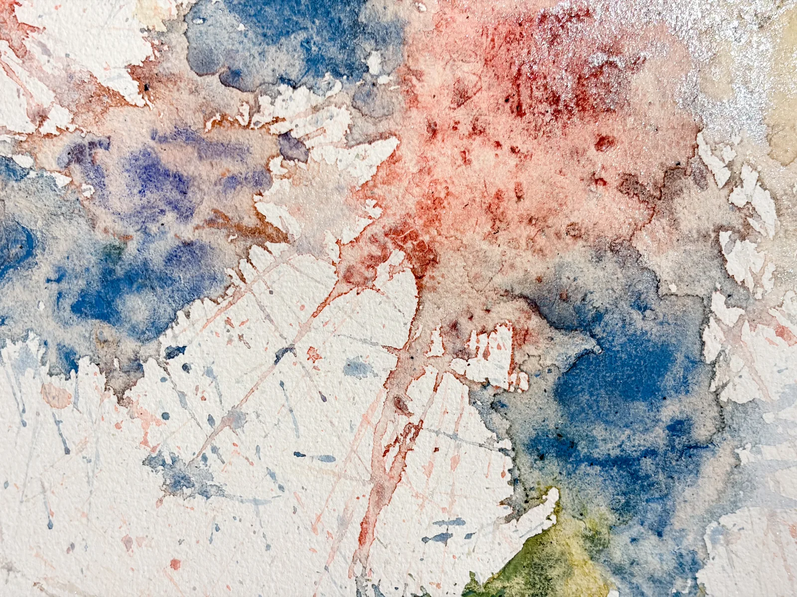 Trace, watercolor with tea stains, view 5